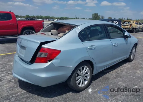 2012 Honda Civic Ex from USA, damaged, VIN 19XFB2F86CE312901